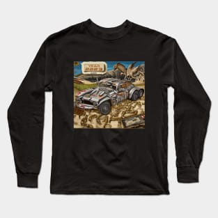 Future Earth - Year 2223 - Dinosaurs Replacing Electric Cars Long Sleeve T-Shirt